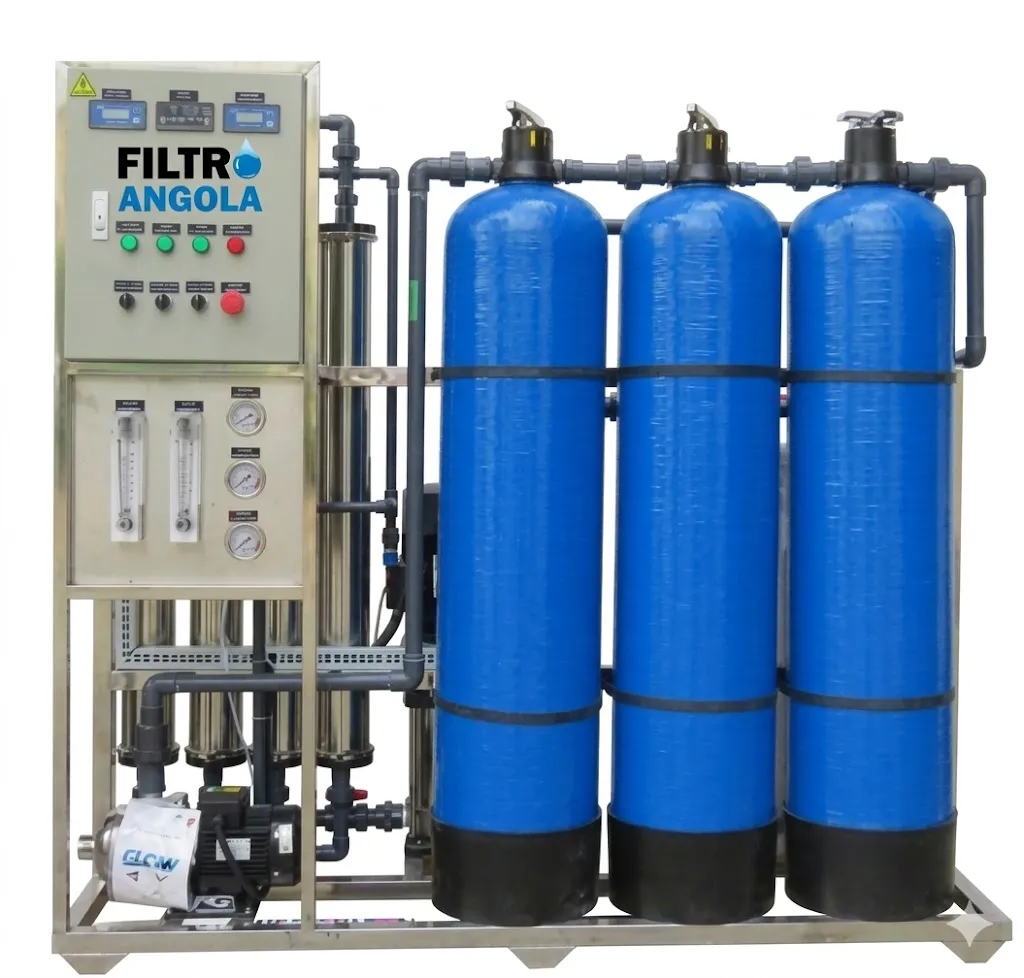 Filtro Multi-Mídia Osmose Inversa Industrial 8 Fases 500-1000L/H - Filtro Angola