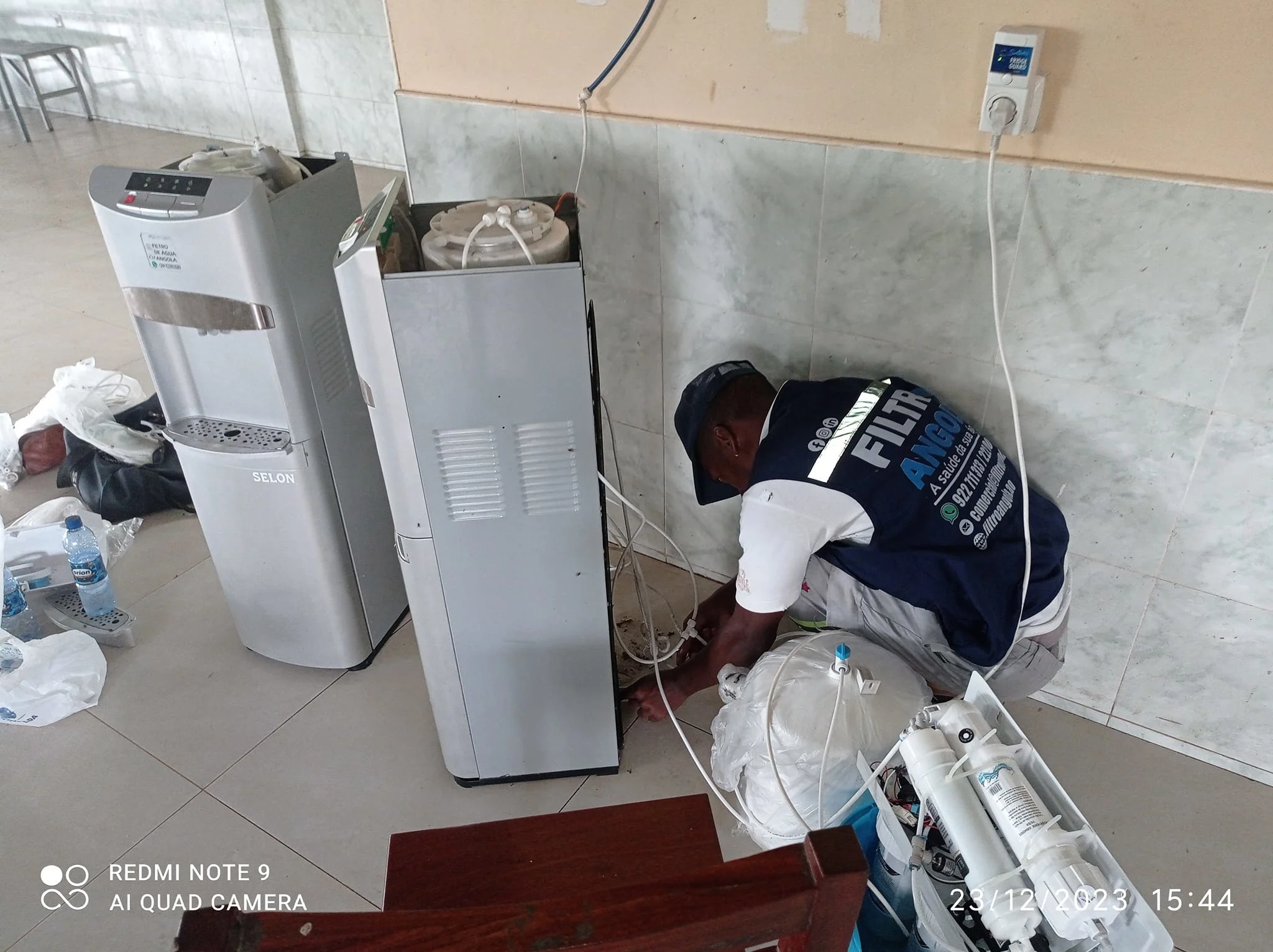 Manutenção Preventiva Bebedouro Purificador Selon Substituição Filtros Angola