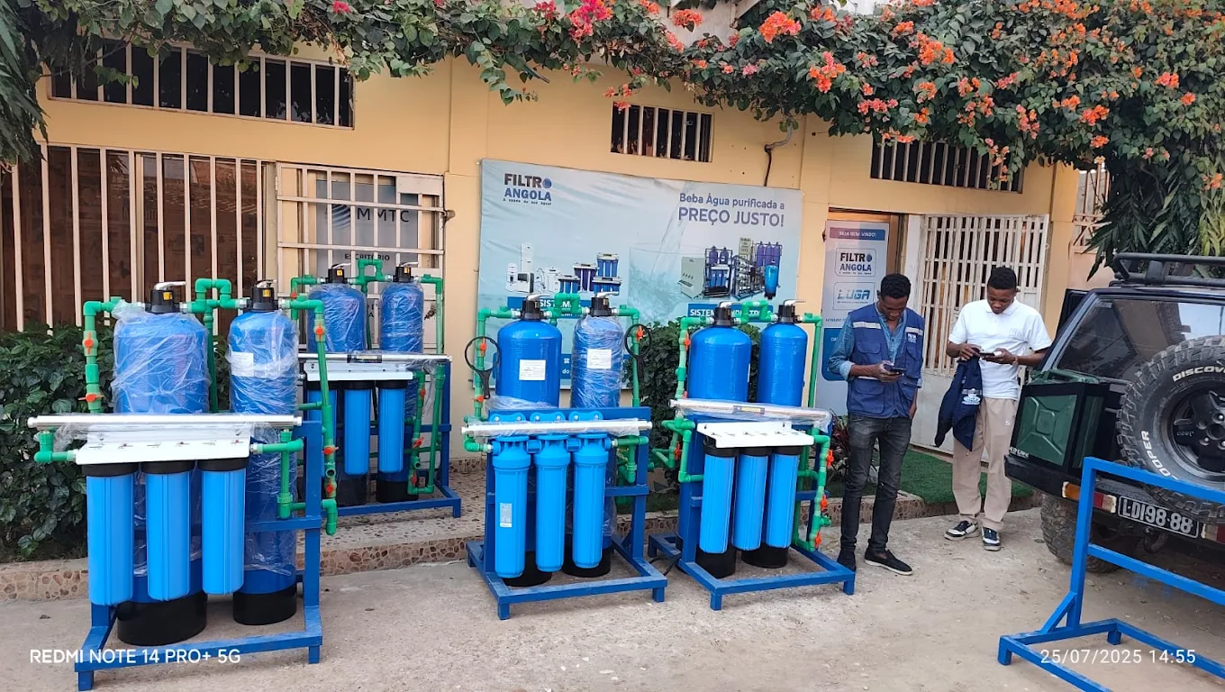 Entrega Sistemas Filtragem Multi-Mídia Industrial Tanques Filtro Angola